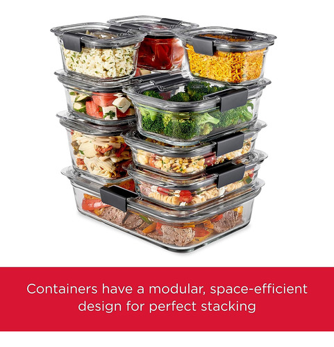 Rubbermaid 2118315 Recipiente De Cristal Brilliance Para ...