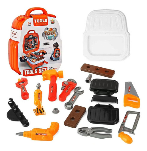 Juego De Herramientas For Niños, Con Mochila Portátil