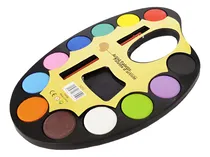 Comprar Paleta Acuarela Para Niños De 12 Colores + Pincel De Artista