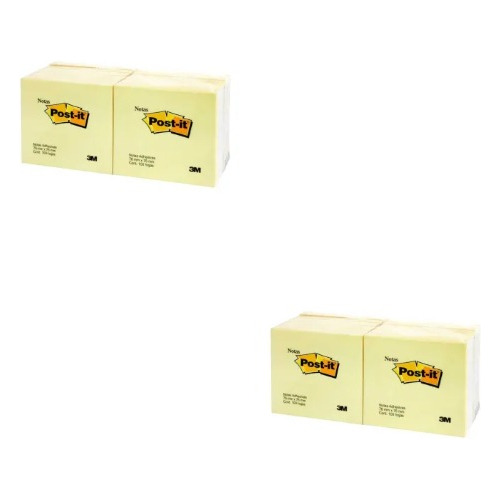Notas Adhesivas Post-it 3m 24 Pzas 100 Hojas C/u Amarillas