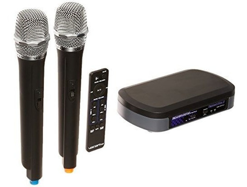 Mezclador Digital De Karaoke Con Micrófonos Inalámbricos