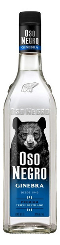 Botella De Ginebra Oso Negro Dry 1l