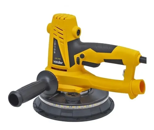 Lixadeira profissional de parede Vonder Ferramentas LPV 750 amarela 50Hz/60Hz 750W