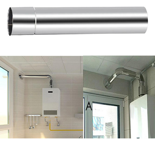 2 Tubos De Estufa Rectos Chimenea Accesorios De Calentador