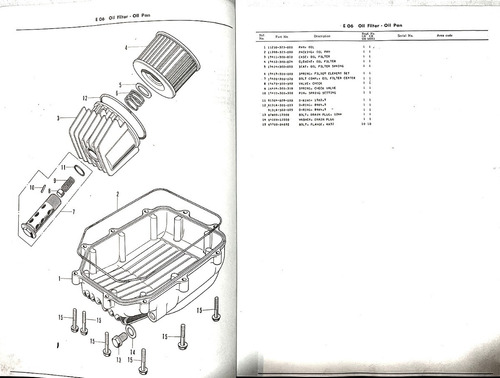 Catalogo De Peças Cb500f Four 71-74 Parts List Manual
