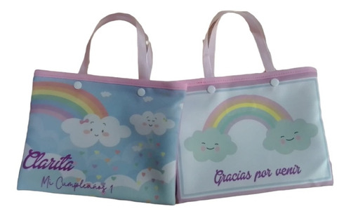 10 Bolsitas 14x20 Souvenirs Infantiles 14x20 Lluvia De Amor