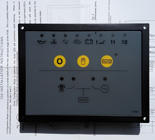 Panel De Control Generador 704 Mkii Genset Compatible Dse704