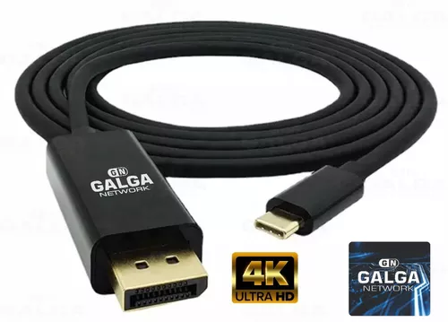 Cable Usb Tipo C Hacia Display Port 4k 60hz Galga Network