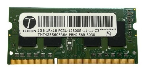 Memória Notebook Ddr3 2gb Pc3l-12800s 1rx16 Notebook (Usado)