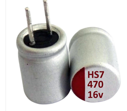 Condensador Capacitor Solido 470 Uf- 16v- Bajo Esr- 8 X 11mm