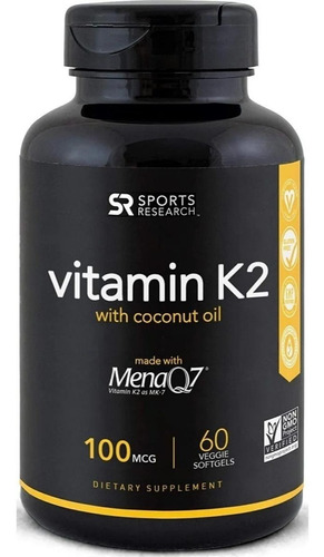 Vitamin K2 + Coconut Oil - Unidad a $3365