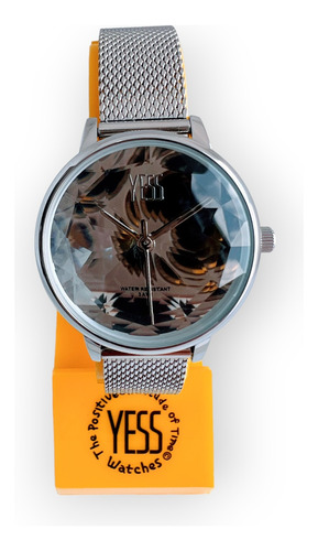 Reloj Yess Mujer S17365 Analógico Malla Acero Inoxidable