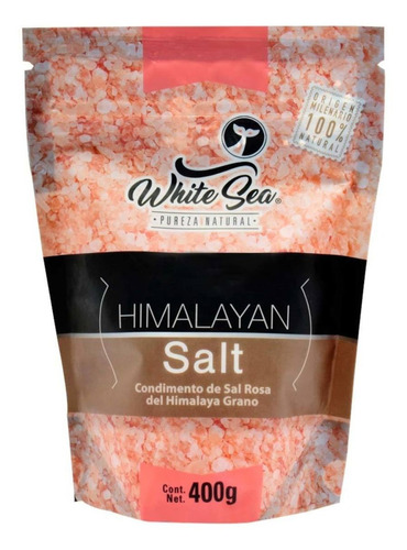 Sal Rosa Himalaya Grano White Sea En Stand Up Pouch Resellable 400g