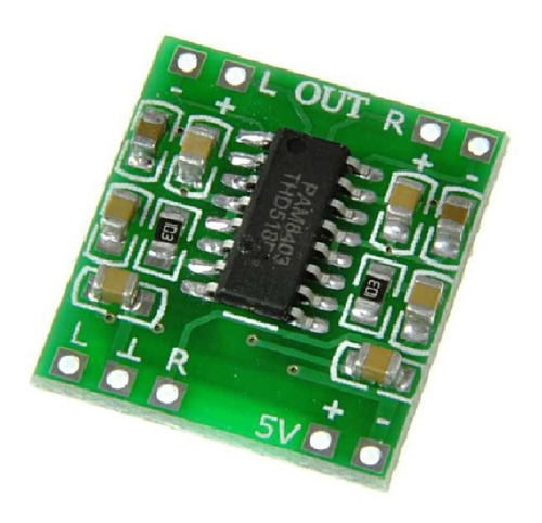 5x Modulo Amplificador Som Estéreo Pam8403 2 Canais 3w 8403