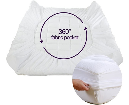 Cubre Colchon Protector 2x2 Antifluido Premium