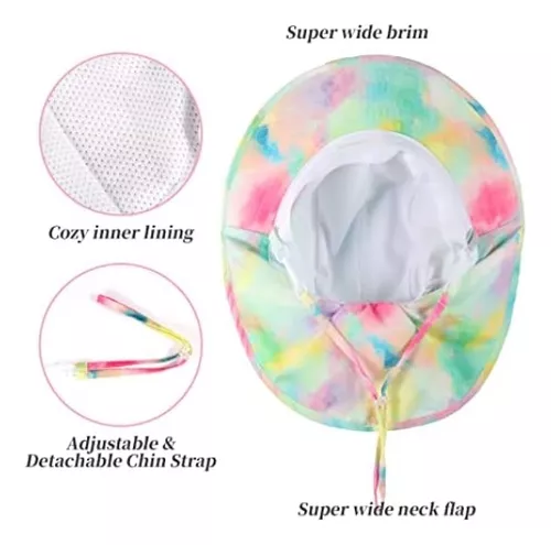 Gorro tipo Flap para Bebés con Protección Solar