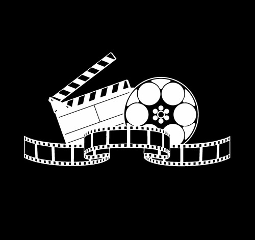 Adesivo De Parede - Claquete Rolo De Filme Cinema 75x39cm