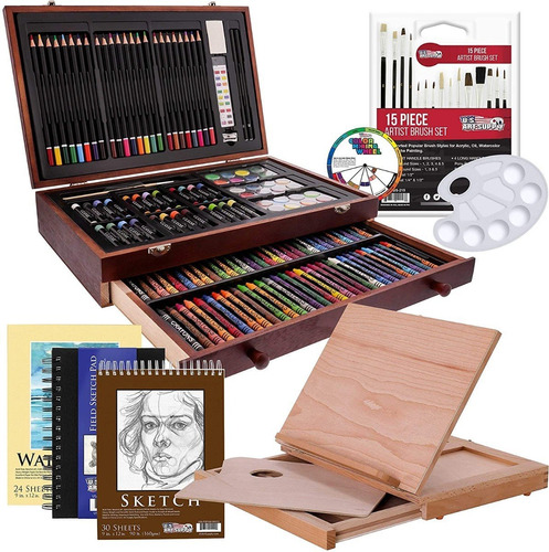 Kit De Arte 82 Piezas + 20 Adicionales Us Art Supply De Lujo