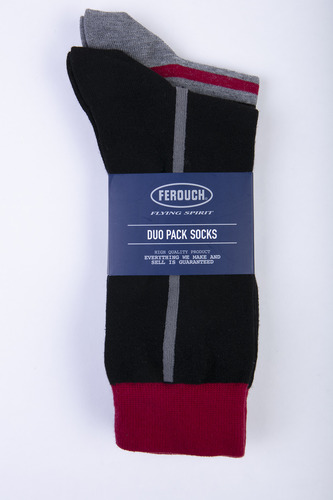 Calcetines Brooklin Duo Pack Rojo Ferouch Ss24