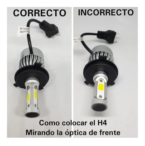 Imagen 3 de 8 de Lampara Cree Led H4 12v C6 Para Mini Sin Cooler X2 Luxled