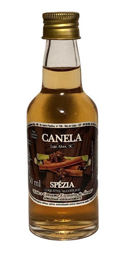 Mini Bebida Cachaça Canela Spézia 50ml