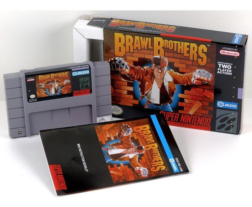 Brawl Brothers Super Nintendo Snes, Completo 