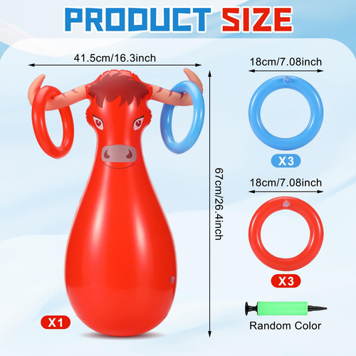 Set De Juego Inflable Bull Ring Toss Arrowbash Arrowbash