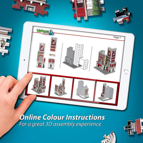 Wrebbit 3d Urbania Collection Parque De Bomberos Puzzle 3...