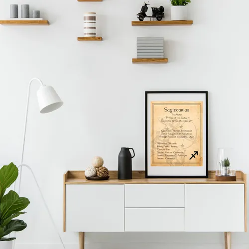 Sagitario -el Arquero- Arte De Pared Con Signo Del Zodiaco,