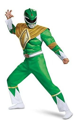 Disfraz De Hombre Verde Ranger Classic Muscle Adult Costume,