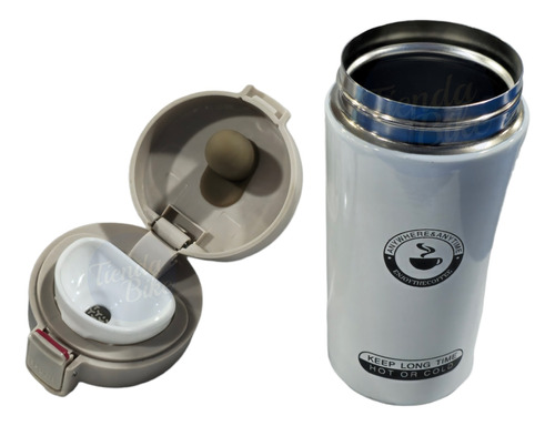 Vaso Termico Cafe Te Agua Acero Inoxidable Tienda Bike