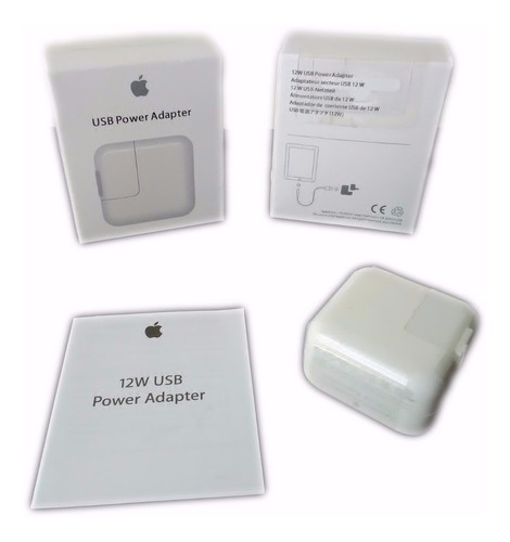 Cargador iPhone 5 6 7 8 X,iPad, iPod, Apple 12w Carga Rapida