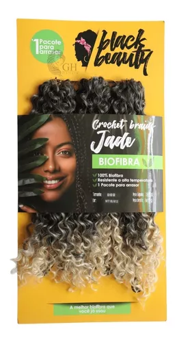 Combo 2 Cabelos Cacheado Bio Fibra Para Crochet Braids -jade