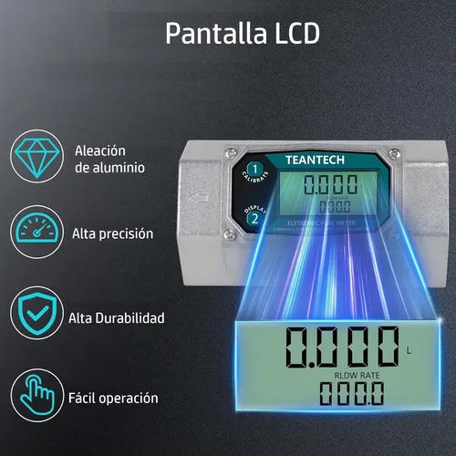 Caudalímetro Medidor Flujo 2'' Combustible Líquidos Químicos