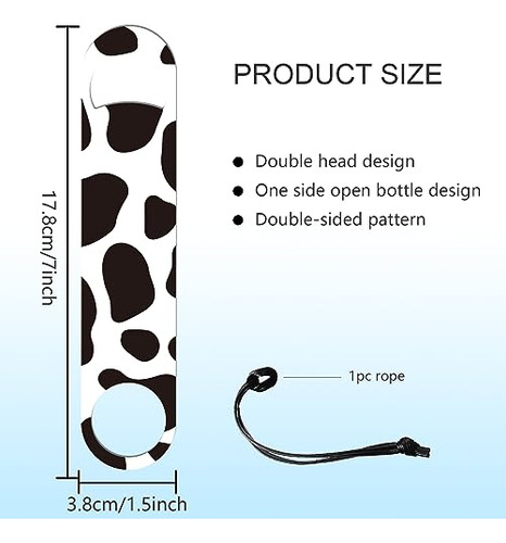 Abridor De Botellas Globleland Cow Art De Acero Inoxidable C