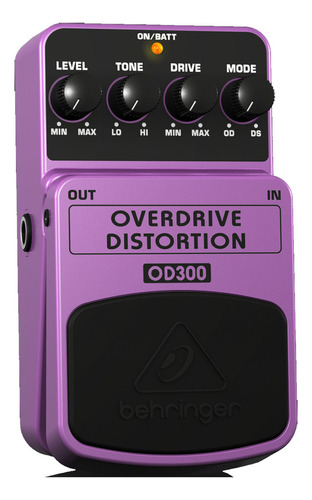 Pedal De Efectos Overdrive Distortion Behringer Od300