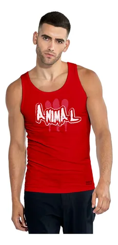 CAMISETA sin manga gym culturista modelo animal sin manga