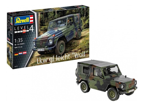 Kit de montaje para camiones Revell Lkw Gl Leicht Wolf 1/35 03277