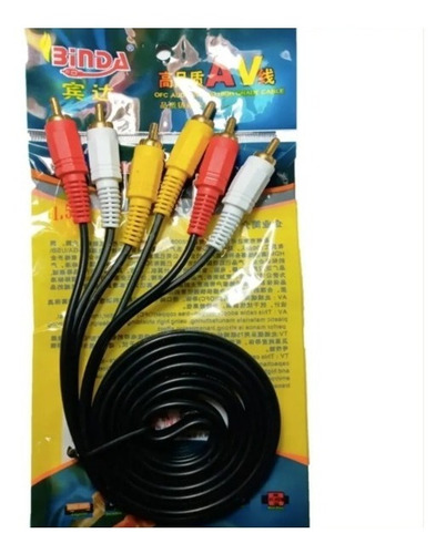 Cable Rca Audio Y Video 3 Mts Somos Tienda