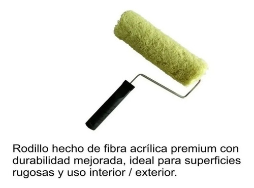 Imagen 4 de 10 de Rodillo Lana Tejida Sinteplast X22cm Primera Calidad