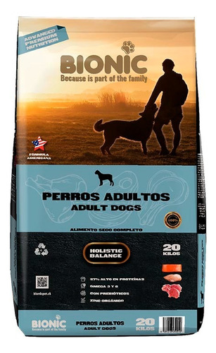 Alimento Perro Adulto Bionic Bolsa Sabor Pollo 20 Kilos