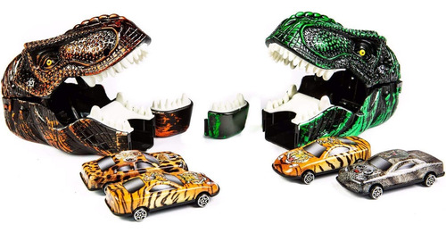 Kovot Dinosaur Car Shooter Playset: 2 Cabeças De Dinossauro