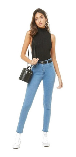 Jeans Forever 21 Skinny Tiro Alto Usa Varios Modelos 24-31