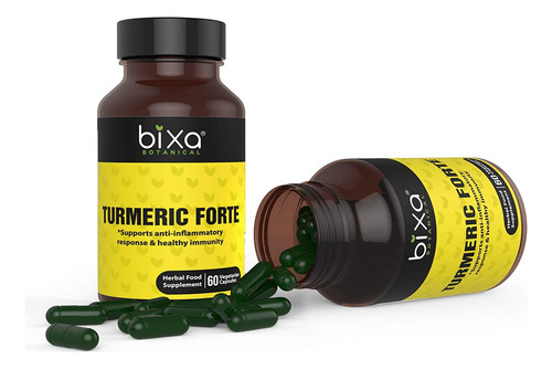 Bixa Botanical Cápsulas Forte De Cúrcuma Con Curcuminoide.