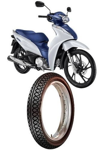 Pneu Dianteiro Biz E Pop 100 125 Crypton 60 100 17 C/ Camara