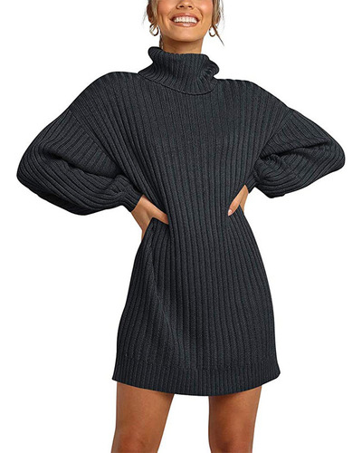 Otoño E Invierno, Nueva Moda, Cuello Alto Para Mujer, Longit