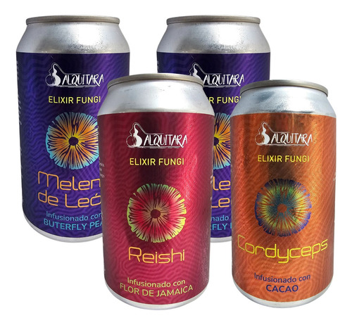 Elixir Fungi Melena De León Reishi Lata 355 Ml Pack 4 Ud