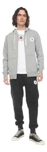 Polerón Hoodie Core Full Zip Gris Converse
