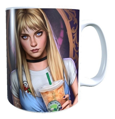 Taza Princesa Alicia Maravilla Disney Version Real