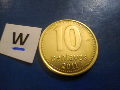 Monedas De 10 Diez Centavos De Peso Año 2011 De La Argentina